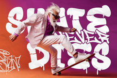 Drop Shade | Melted 3D Graffiti Webfont WOFF Product Image 5