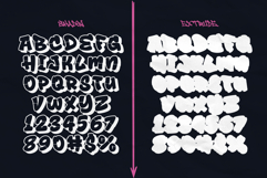 Drop Shade | Melted 3D Graffiti Font Product Image 9