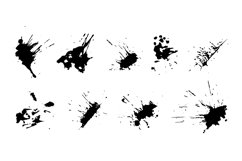 Droped blots and dots. Vector, PNG Product Image 1
