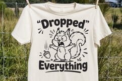 Dropped Everything SVG, Funny Squirrel PNG Product Image 2
