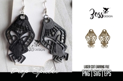 Halloween Spider Earring Laser Cut File | SVG, PNG &amp; EPS Product Image 2