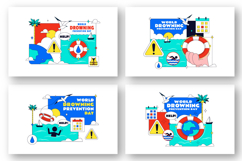 10 World Drowning Prevention Day Illustration Product Image 3