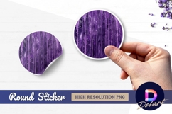 Abstract purple drip painting texture round sticker png Product Image 1
