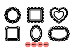 Elegant Ornate Vintage Frame Clipart Product Image 1