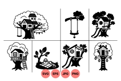 Hand Drawn Treehouse Clipart For Kids Designs Product Image 1