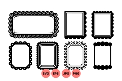 Decorative Vector Frames Clipart For Invitations Product Image 1