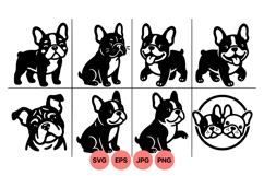 French Bulldog Cute Cartoon Svg Illustration Files Product Image 1