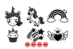 Magical Unicorn and Fantasy Icons Product Image 1