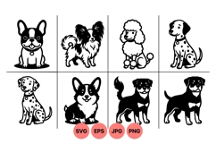Dog Breed Vector Clipart For Crafts Product Image 1