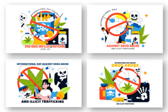 10 Drug Abuse And Illicit Trafficking Illustration Product Image 2