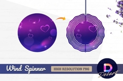 Purple gradient background with Round Wind Spinner PNG Product Image 1