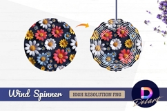 Colorful flower arrangement featuring Round Wind Spinner PNG Product Image 1