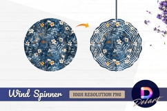 Elegant floral pattern with Round Wind Spinner PNG Product Image 1