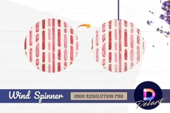 Pink and red round wind spinner Round Wind Spinner PNG Product Image 1