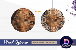 Spooky halloween grunge background Round Wind Spinner PNG Product Image 1