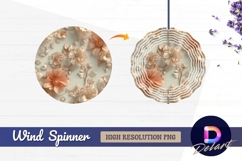 Elegant floral arrangement with soft Round Wind Spinner PNG Product Image 1