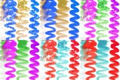 Dry Brush Spiral Watercolor Digital Papers Glitter Product Image 2