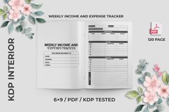 Weekly Income and Expense Tracker - KDP Product Image 1