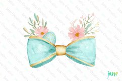 Pastel Easter Bow Sublimation Clipart Product Image 1