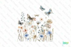 Pastel WildFlowers Clipart Product Image 1