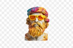 Colorful God Greek Statues Sublimation Clipart Product Image 2