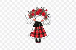 Christmas Girl Children's Book Clipart Product Image 2