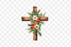 Christmas Wooden Cross Clipart Product Image 2