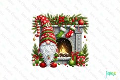 Cute Christmas Gnome Clipart Product Image 1