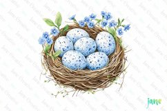 Easter Eggs Nest Clipart Product Image 1