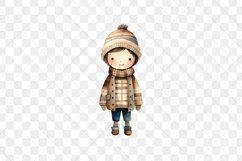 Cozy Winter Vibes Boy Sublimation Clipart Product Image 3
