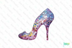 Girly Glitter Coquette Valentine Heel Clipart Product Image 1