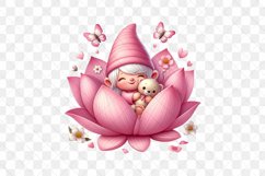 Sleeping Baby Gnome Clipart Product Image 2