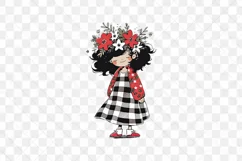 Christmas Girl Children's Book Clipart Product Image 2