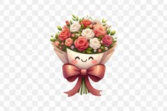 Kawaii Bouquet Valentine&#039;s Day Clipart Product Image 2