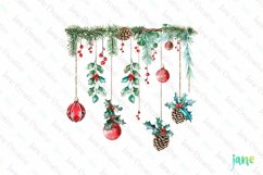 Hanging Christmas Strings Clipart Product Image 1