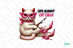 Funny Sarcastic Cat Cats Against Cat Calls Product Image 1