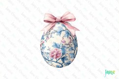 Chinoiserie Easter Egg Sublimation Clipart Product Image 1