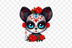 Dia De Los Muertos Cats Sublimation Clipart Product Image 3