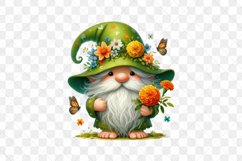Green Floral Gnome Sublimation Product Image 2