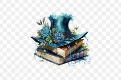 Gothic Turquoise Halloween Book Sublimation Product Image 2