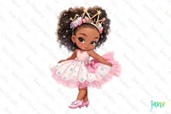 Baby Girl Ballerina Sublimation Clipart Product Image 1