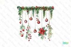 Hanging Christmas Strings Clipart Product Image 1