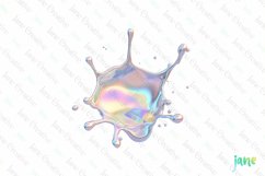 Holographic Drips And Splashes Clipart Product Image 1