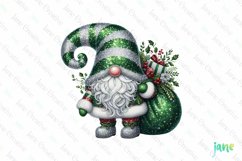 Sparkling Christmas Gnomes Clipart Product Image 1