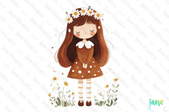 Gardening Girl Sublimation Clipart Product Image 1