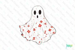 Retro Ghost Valentine&#039;s PNG Product Image 1