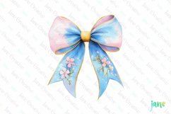 Pastel Easter Bow Sublimation Clipart Product Image 1