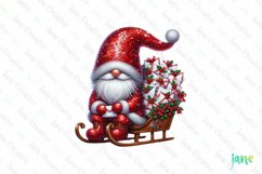 Sparkling Christmas Gnomes Clipart Product Image 1