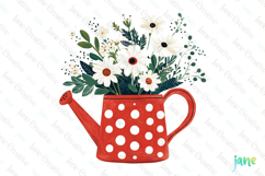 Daisy Can Spring Rustic Farm Vintage Clipart Product Image 1
