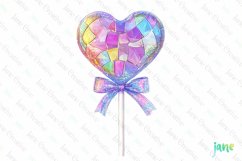 Girly Glitter Coquette Valentine Candy Clipart Product Image 1
